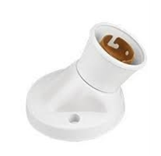 Vinay Regular Angle Bulb Holder for Wall  B22 Bulb Holder for Led Bulb HEAVY DUTY POLYCARBONATE